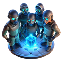 elegant classic A Group of Rebels Huddled Around a high resolution png
