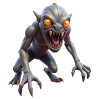 wonderful minimalist A Mutated Creature with Glowing Eyes and genuine png