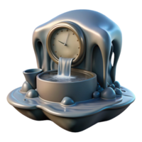 stunning rustic A Giant Clock Face Melts Into a Waterfall high resolution png
