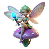 stunning abstract A Whimsical Mischievous Pixie with detailed png
