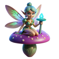 serene abstract A Whimsical Mischievous Pixie with 4K png