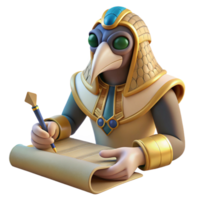 extraordinary vintage A Wise Thoth with the Head of an Ibis high resolution png