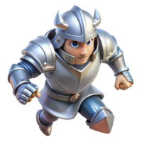 impressive rustic A Brave Knight with Shining Silver Armor authentic png