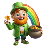 wonderful rustic A Mischievous Leprechaun with a Ginger authentic png