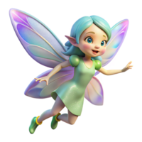 extraordinary abstract A playful fairy with iridescent wings and a mischievous grin, sprinkling pixie dust. Delicate, watercolor style detailed png