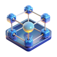 wonderful abstract A Network of Interconnected Devices 4K png