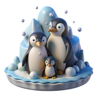 beautiful rustic A Family of Penguins Huddled Together on high resolution png