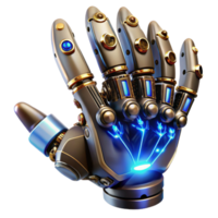 elegant creative A Close Up of a Steampunk Robotic Hand high resolution png