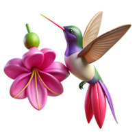 dramatic abstract A Tiny Hummingbird Hovering Beside a detailed png