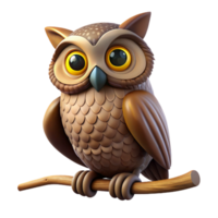 magnificent abstract A Wise Old Owl Perched on a Branch authentic png
