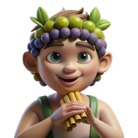 dramatic minimalist A Mischievous Satyr with a Mischievous high resolution png