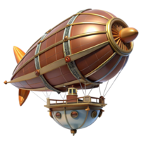 impressive rustic A Steampunk Zeppelin with Intricate authentic png