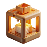 beautiful abstract A D Printer Creating a Complex Object high quality png