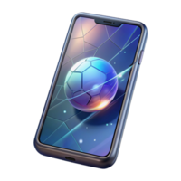 extraordinary artistic A Cracked Smartphone Screen Displaying a genuine png