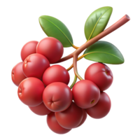 magnificent vintage A Cluster of Ripe Berries on a Branch authentic png