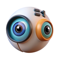 serene artistic A Robotic Eye Gazing Intently at a premium png