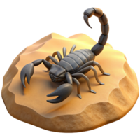 extraordinary classic A Scorpion Lurking in the Desert Sand detailed png