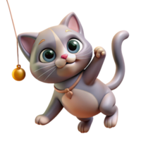 wonderful rustic A Playful Kitten Batting at a Dangling professional png