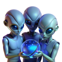 impressive artistic A Group of Alien Explorers with high quality png
