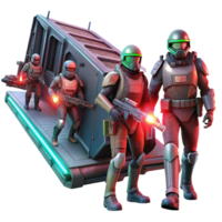 stunning creative A Group of Space Pirates Armed with high resolution png