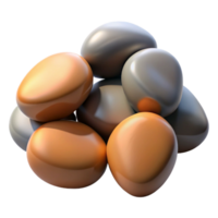 elegant creative A Group of Pebbles on a Beach Smooth high resolution png