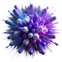 extraordinary abstract A Chaotic Explosion of Particles and Light professional png
