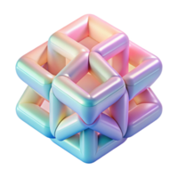 vibrant rustic Interlocking Translucent Geometric Forms high quality png