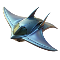 dramatic artistic A Futuristic Vehicle Resembling a Manta high resolution png