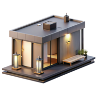 serene vintage Modular Housing Unit Prefabricated high resolution png