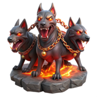 impressive creative A Fierce Three Headed Cerberus Each high resolution png