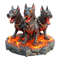 elegant classic A Fierce Three Headed Cerberus Each authentic png