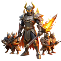 serene abstract A Powerful Armored Knight Wielding a 4K png