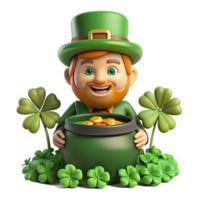 elegant rustic A Mischievous Irish Leprechaun with a high resolution png