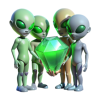dramatic minimalist A Group of Alien Explorers with high quality png