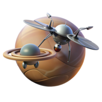 extraordinaire abstrait une seul planant drone en forme de comme une original png