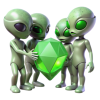 vibrant traditional A Group of Alien Explorers with original png