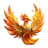 extraordinary minimalist Majestic Phoenix Rising from high quality png