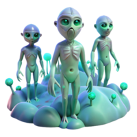 impressive modern A Group of Alien Creatures with professional png