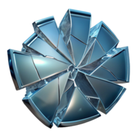elegant abstract Broken Glass with Transparent Background and Sharp Edges professional png