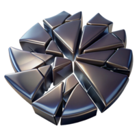 wonderful rustic Broken Mirror Shards Realistic Cutout with Dark Edges high resolution png