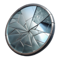 extraordinary abstract Broken Mirror Cutout with Realistic Depth of Field authentic png