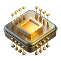 wonderful vintage A Single Microchip Displaying Intricate high quality png