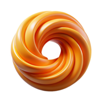 extraordinary classic Circular Flux Motion with Orange Hue Transparent Background exclusive png