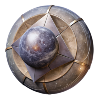 wonderful rustic Circular Solar Sail in Deep Space Cutout high quality png