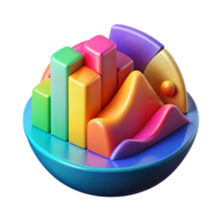 stunning abstract Circular Spectral Graph Isolated with Grid Overlay authentic png