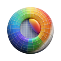 wonderful contemporary Circular Spectral Graph Isolated with Grid Overlay high quality png