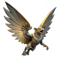 impressive creative A Winged Harpy Swooping Down from the Sky authentic png