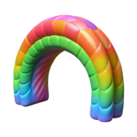 beautiful traditional Colorful Auroral Arch Transparent Background Element png