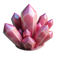 dramatic artistic Crystallized Shapes Transparent Background Pink Tint premium png
