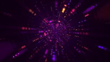 brilhante cintilante néon discoteca luzes fundo com brilhando ondulando luz feixes efeito. adequado Como uma festa ou música fundo. dinâmico cheio hd e looping animação. video